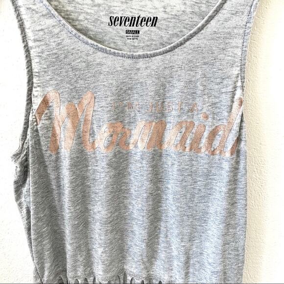 Seventeen I’m Just A Mermaid Tassel Graphic Tank Size Small - Picture 3 of 7